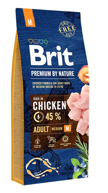 BRIT Premium By Nature Adult Medium M 15 kg Pouze Dnes