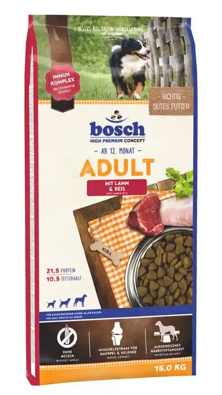 Tovární Cena BOSCH Adult Lamb & Rice 15 Kg