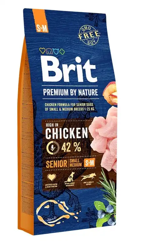 BRIT Premium By Nature Senior Small Medium S+M 15 kg Ihned K Objednání