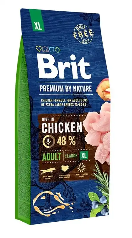 Levný BRIT Premium By Nature Adult Extra Large XL 15 kg