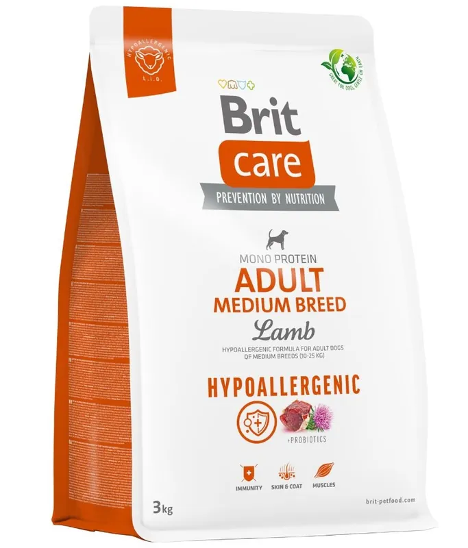 Bezpečná Platba BRIT Care Hypoallergenic Adult Medium Breed 3 kg