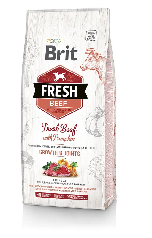 BRIT Fresh Beef & Pumpkin Puppy Large 12 kg Finální Výprodej