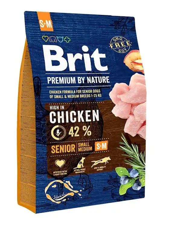 Nejlepší Volba BRIT Premium By Nature Senior Small Medium S+M 3 kg
