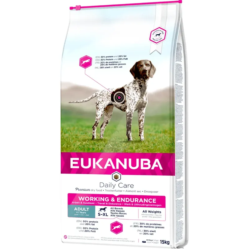 Nejlepší Volba EUKANUBA Premium Performance All Working & Endurance Chicken 15 kg