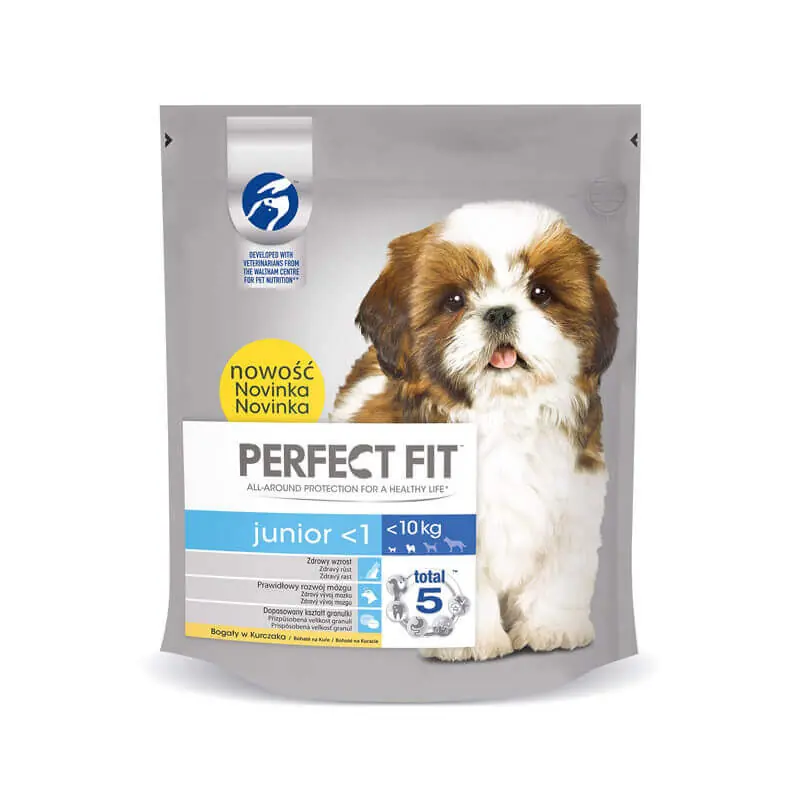 Akce PERFECT FIT Junior (<1 rok) Pro malé rasy - Bohatý na kuřecí maso 825g