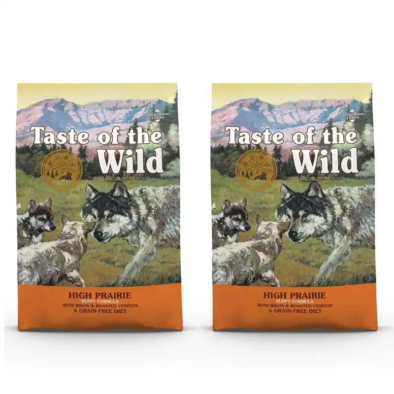 Zlevněný TASTE OF THE WILD High Prairie Puppy 2 x 12,2 kg
