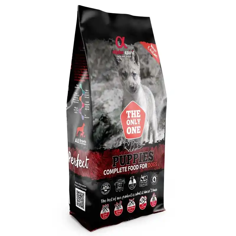 Cenově Výhodný ALPHA SPIRIT The only one Puppies 12 kg Kompletní poloměkké krmivo pro štěňata