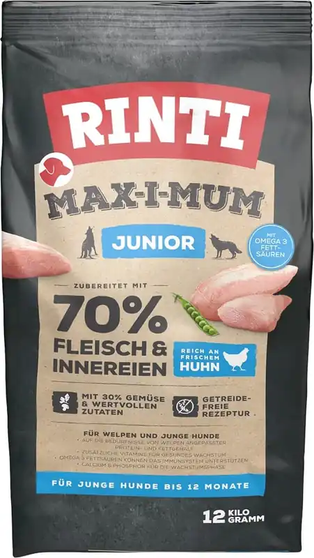 RINTI MAX-I-MUM Junior Kuřecí 12 kg Koupit Online