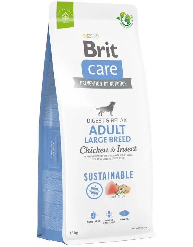 Must-Have BRIT Care Dog Sustainable Adult Large Breed Chicken & Insect krmivo pro dospělé psy velkých plemen s kuřecím masem a hmyzem 12kg