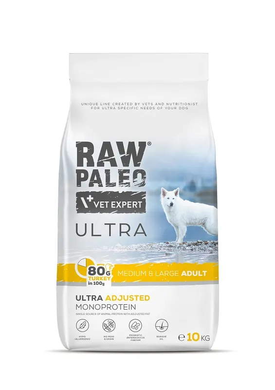 RAW PALEO Ultra Turkey Medium&Large Adult 10kg Jen Po Omezenou Doba