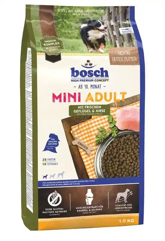 BOSCH Mini adult drůbež a jáhly 1 kg Ihned K Objednání