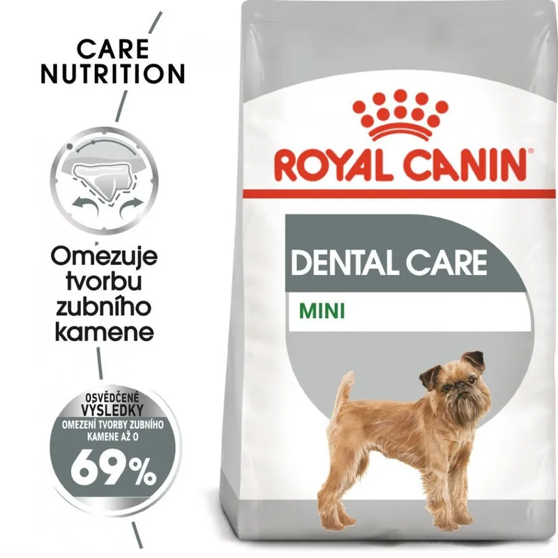 ROYAL CANIN Mini dental care 8 kg granule pro psy snižující tvorbu zubního kamene Must-Have