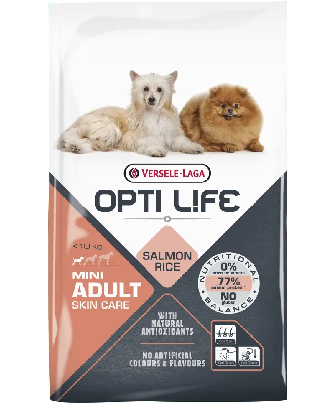 VERSELE-LAGA Adult Skin Care Mini losos- pro dospělé psy malých plemen s citlivou pokožkou 7,5 kg Vrácení Zdarma