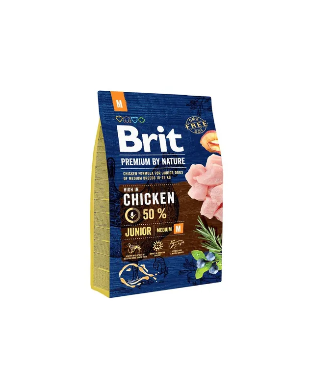 BRIT Premium By Nature Junior Medium M 3 kg Objednat Nyní