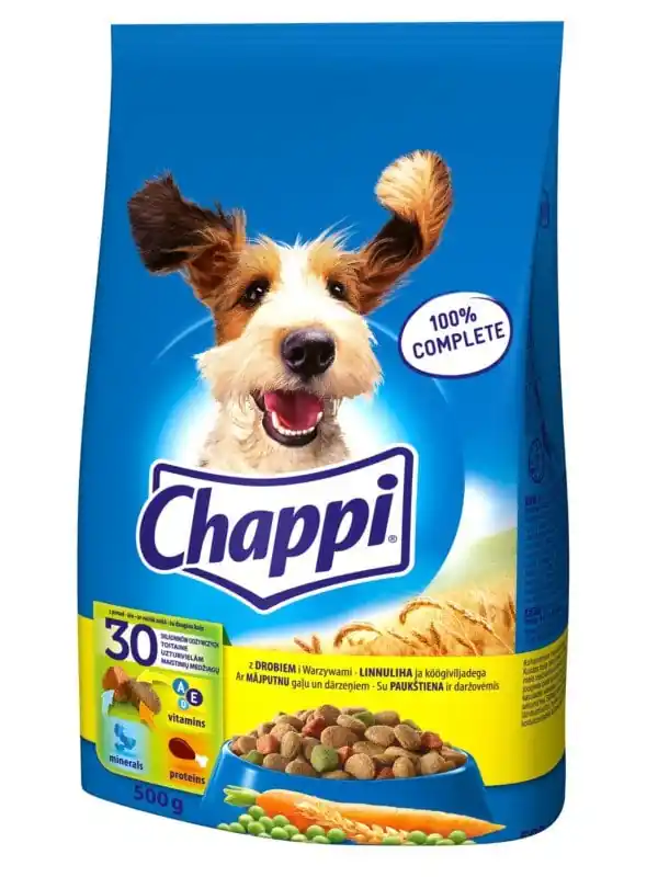 Nejlepší Volba CHAPPI 500 g - suché krmivo pro psy s drůbeží a zeleninou