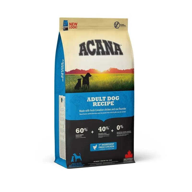 Cenově Výhodný ACANA Heritage Adult Dog 17 kg