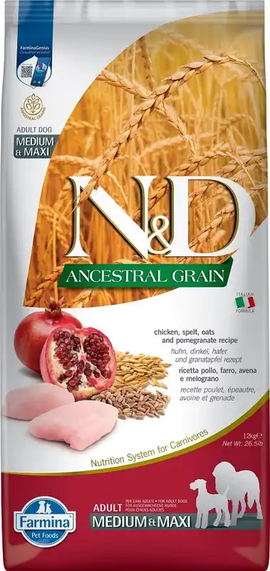 Horká Nabídka N&D Low Grain Adult Chicken & Pomegranate 12 kg