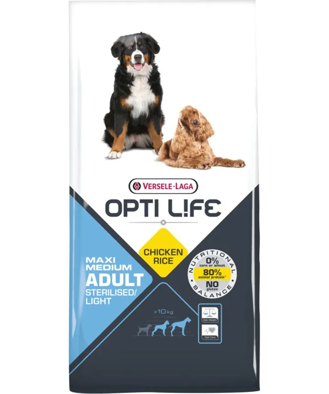Ihned K Objednání VERSELE-LAGA Adult Light Medium & Maxi pro střední a velká plemena s nadváhou 12,5 kg