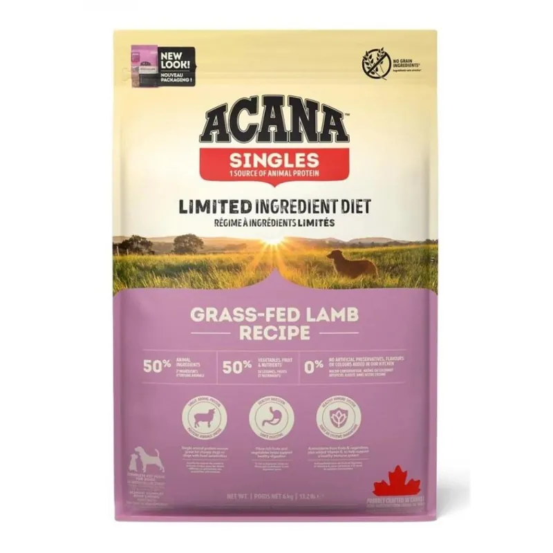ACANA Dog Singles Grass-fed Lamb 6 kg Bezpečná Platba