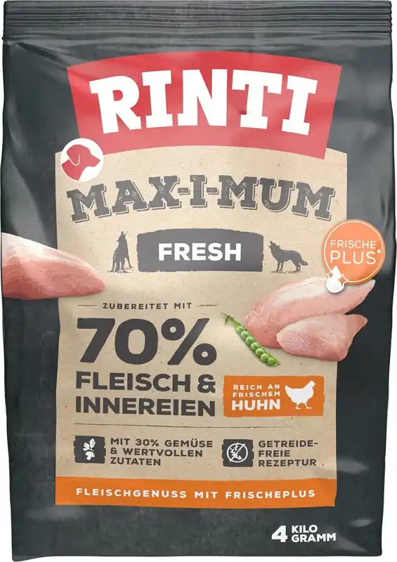 RINTI MAX-I-MUM Kuřecí 4 kg Vysoce Kvalitní