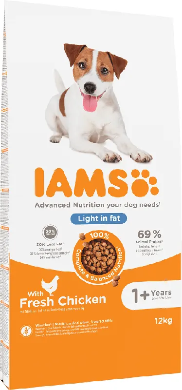 Přímo Od Výrobce IAMS ProActive Health Adult Light in Fat for Sterilsed/Overweight dogs Chicken 12 kg