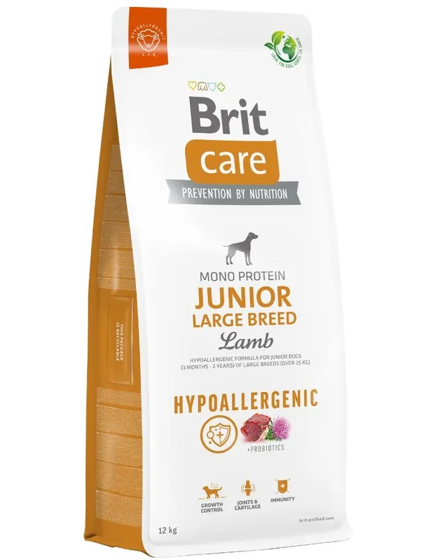 BRIT Care Hypoallergenic Junior Large Breed s jehněčím masem 12 kg Speciální Cena