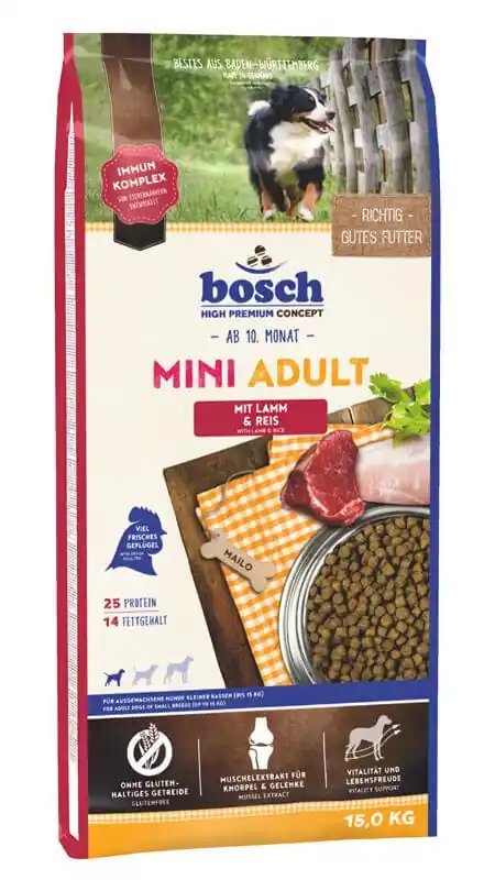 BOSCH Mini Adult Lamm & Reis 15 kg Cenový Hit