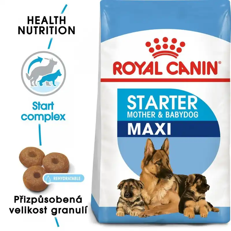 Must-Have ROYAL CANIN Maxi Starter Mother&Babydog 15 kg granule pro březí nebo kojící feny a štěňata
