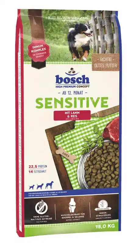 BOSCH Sensitive Lamb & Rice 15 kg Nejprodávanější