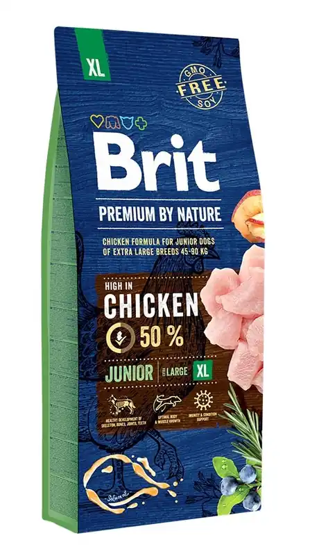 BRIT Premium By Nature Junior Extra Large XL 15 kg Vysoce Kvalitní