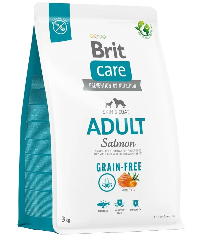 BRIT Care Grain-free Adult karma suché krmivo s lososem 3 kg Přímo Od Výrobce