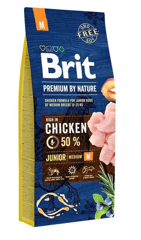 Expresní Doručení BRIT Premium By Nature Junior Medium M 15 kg