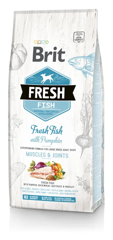 BRIT Fresh Fish & Pumpkin Adult Large 12 kg Poslední Šance