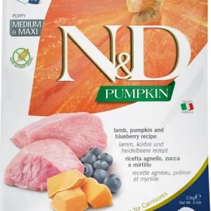 Akce N&D GF Pumpkin Lamb & Blueberry Puppy Medium & Maxi 2.5 kg