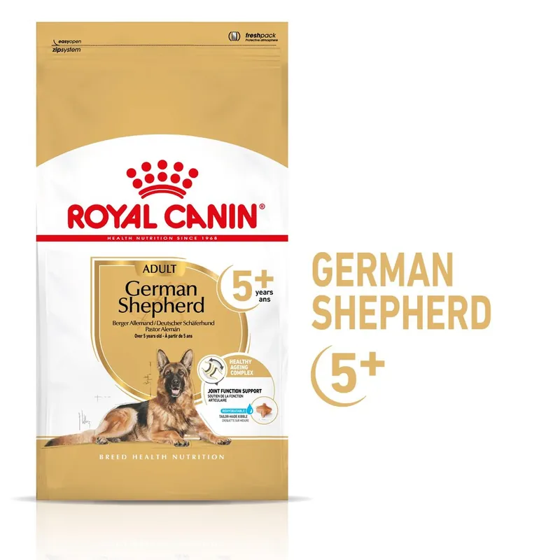 Víkendová Akce ROYAL CANIN German Shepherd Adult 5+ 12 kg granule pro německé ovčáky starší 5 let