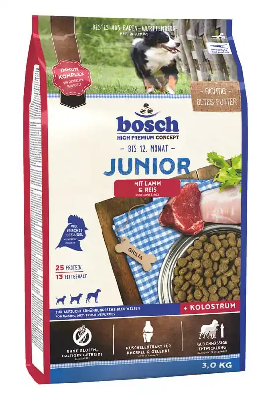 Cenově Výhodný BOSCH Junior Lamb & Rice 3 kg