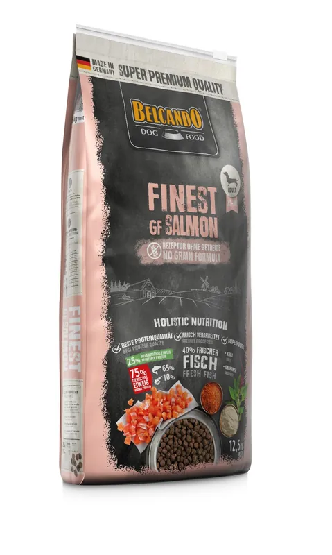 BELCANDO Finest GrainFree Salmon 12.5 kg granule pro malé a střední plemena Nová Kolekce