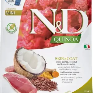 Top Prodej N&D Quinoa Dog Skin & Coat Duck & Coconut Mini 800g