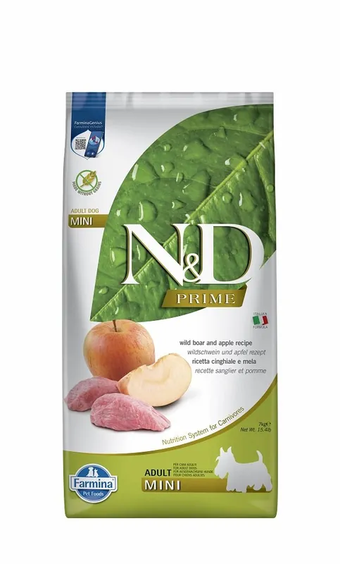 N&D GrainFree Dog Adult Mini Boar & Apple 7 kg Super Cena