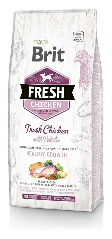 BRIT Fresh Chicken & Potato Puppy Healthy Growth 2,5 kg Nízká Cena