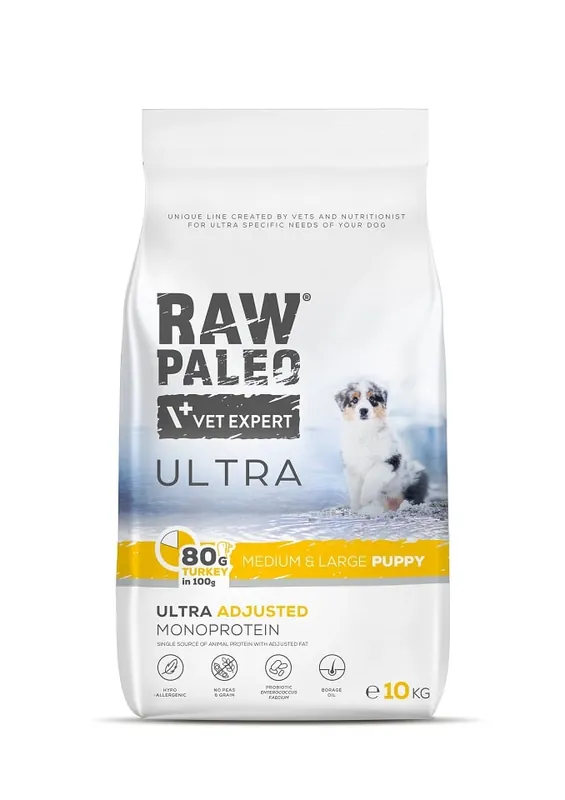 RAW PALEO Ultra Turkey Medium&Large Puppy 10kg Víkendová Akce