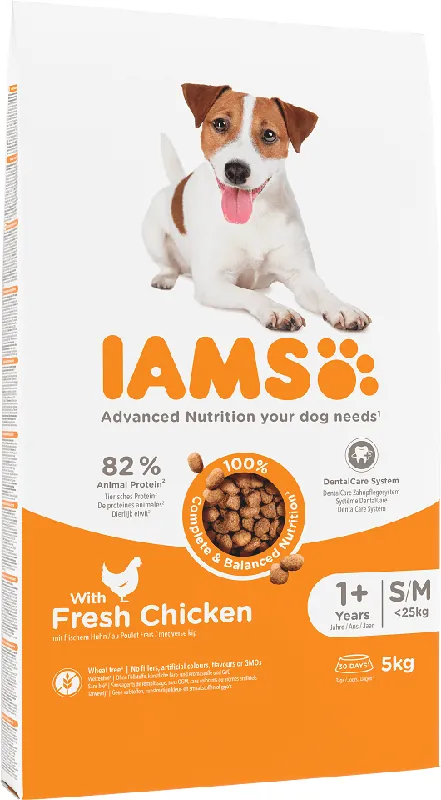 IAMS For Vitality Adult Small & Medium Breed Chicken 5 kg Poslední Šance
