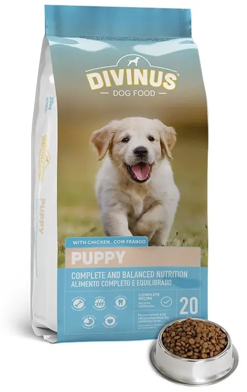 Vrácení Zdarma DIVINUS Dog Puppy 20kg granule pro štěňata