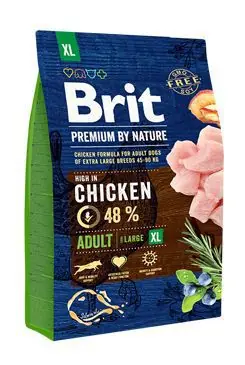 BRIT Premium By Nature Adult Extra Large XL 3 kg Nejprodávanější