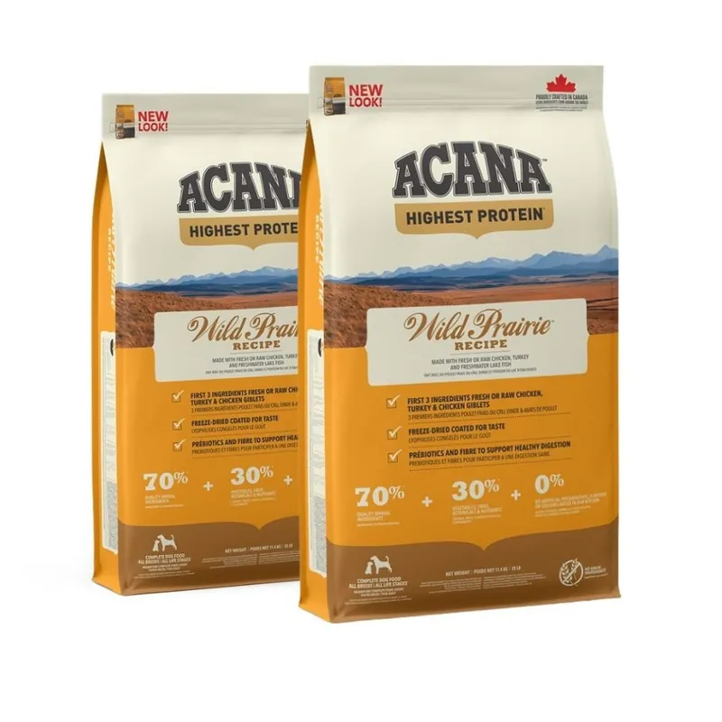ACANA Wild Prairie Dog 2 x 11,4 kg Rychlé Dodání