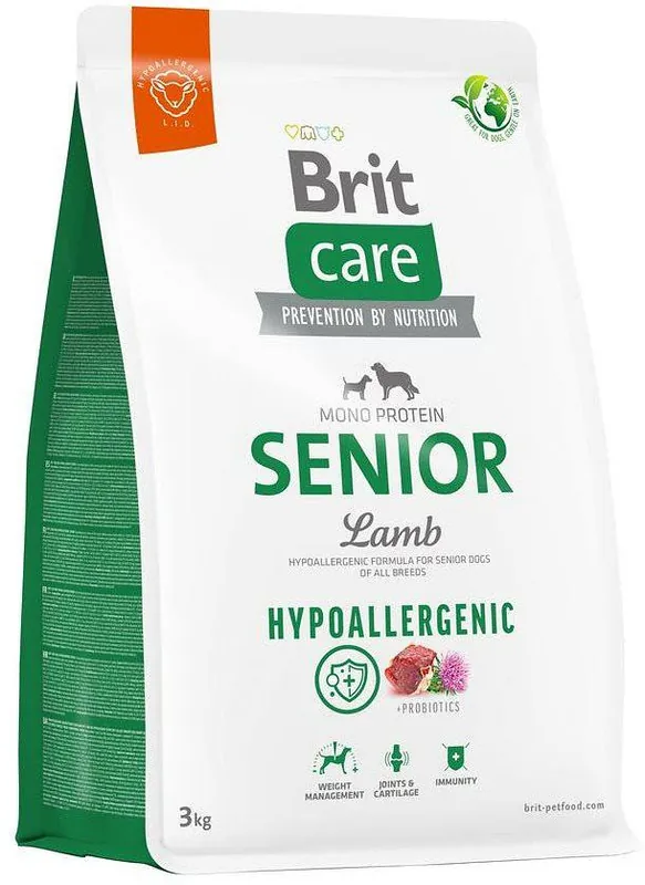 BRIT CARE Hypoallergenic Senior Lamb 3kg Cenový Hit