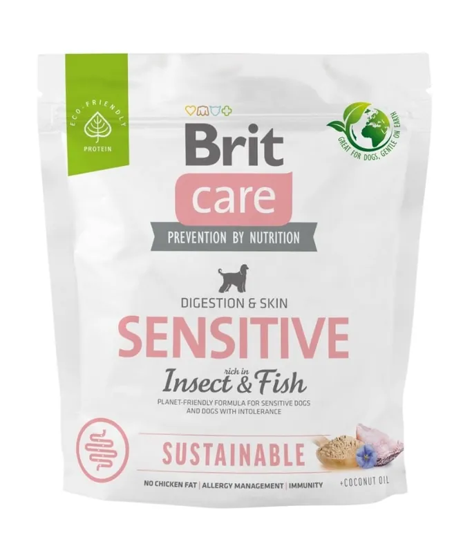 Bezpečná Platba BRIT CARE Dog Sustainable Sensitive Fish & Insect 1 kg
