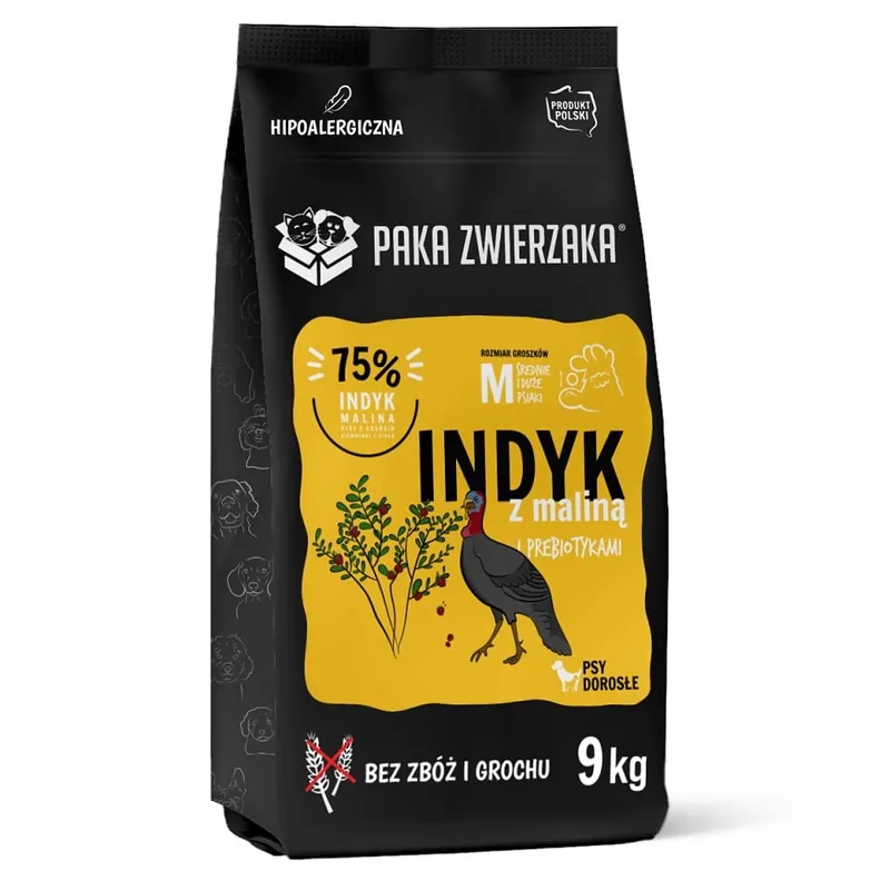 PAKA ZWIERZAKA Seven’th Heaven Turkey & raspberry Adult 9 kg Dokud Zásoby Vydrží