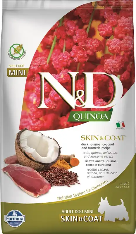 Novinka N&D Quinoa DOG Skin & Coat Duck & Coconut Mini 2.5 kg