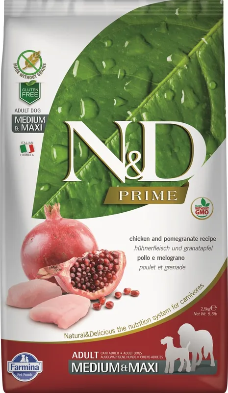 N&D Prime Dog Adult M/L Chicken & Pomegranate 12 kg Cenová Bomba